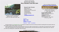 Desktop Screenshot of barnettcabins.com